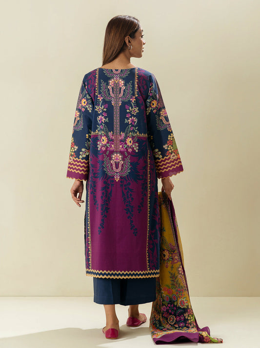 3 PIECE - PRINTED LAWN SUIT - CHROMA BEAUTY MORBAGH SU_23