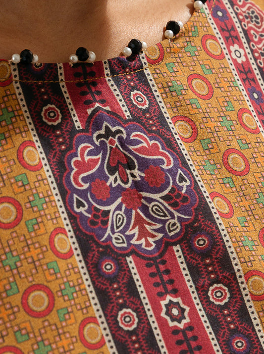 3 PIECE - PRINTED LAWN SUIT - BEDOUIN GRACE MORBAGH SU_23