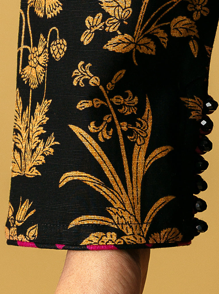 2 PIECE - PRINTED KHADDAR SUIT - DIVINE BLACK MORBAGH WN_22