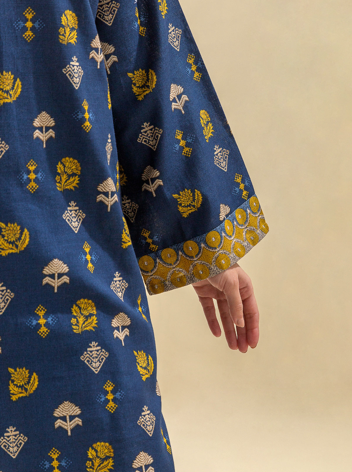 2 PIECE - PRINTED KHADDAR SUIT - MIDNIGHT ODYSSEY MORBAGH WN_23