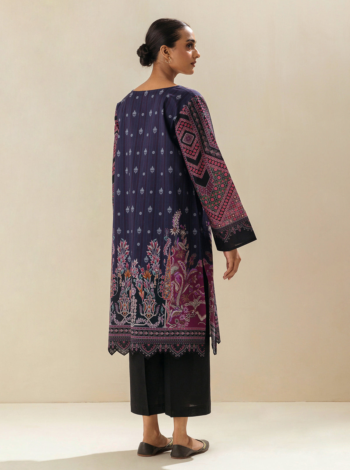 1 PIECE - PRINTED LAWN SHIRT - SALSA CULTURE MORBAGH SU_23