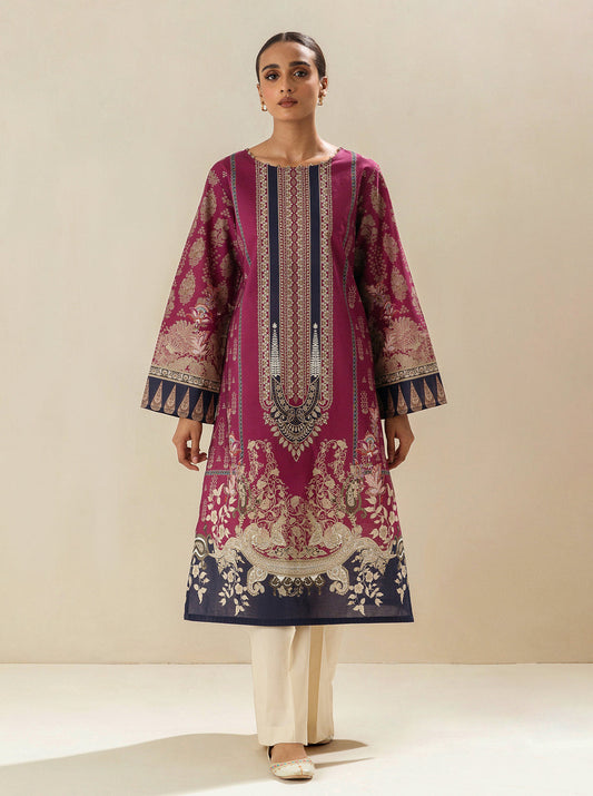 1 PIECE - PRINTED LAWN SHIRT - GRAPE FLAMBZ MORBAGH SU_23