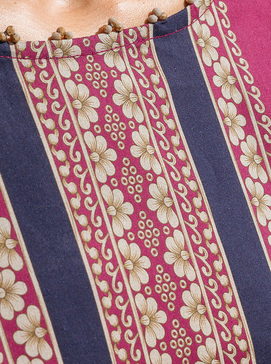 1 PIECE - PRINTED LAWN SHIRT - GRAPE FLAMBZ MORBAGH SU_23