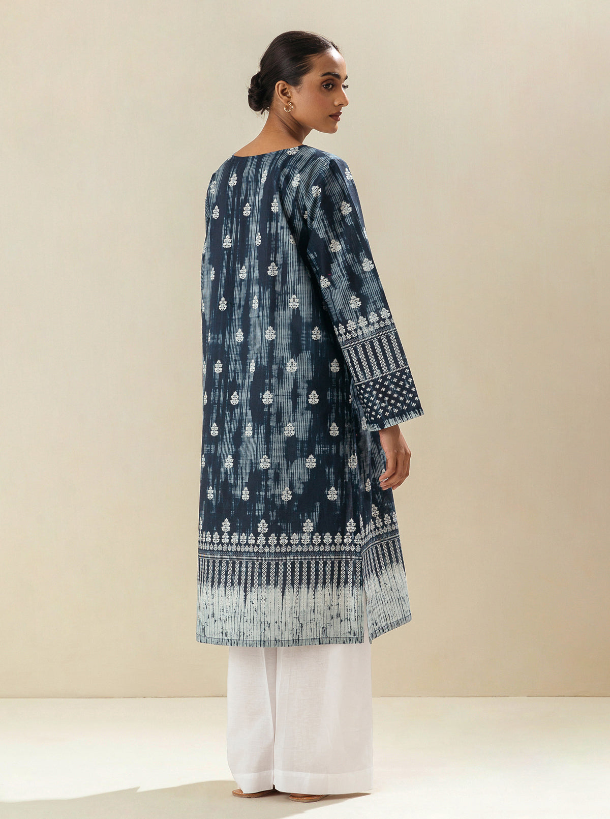 1 PIECE - PRINTED LAWN SHIRT - INDO MARRAKECH MORBAGH SU_23