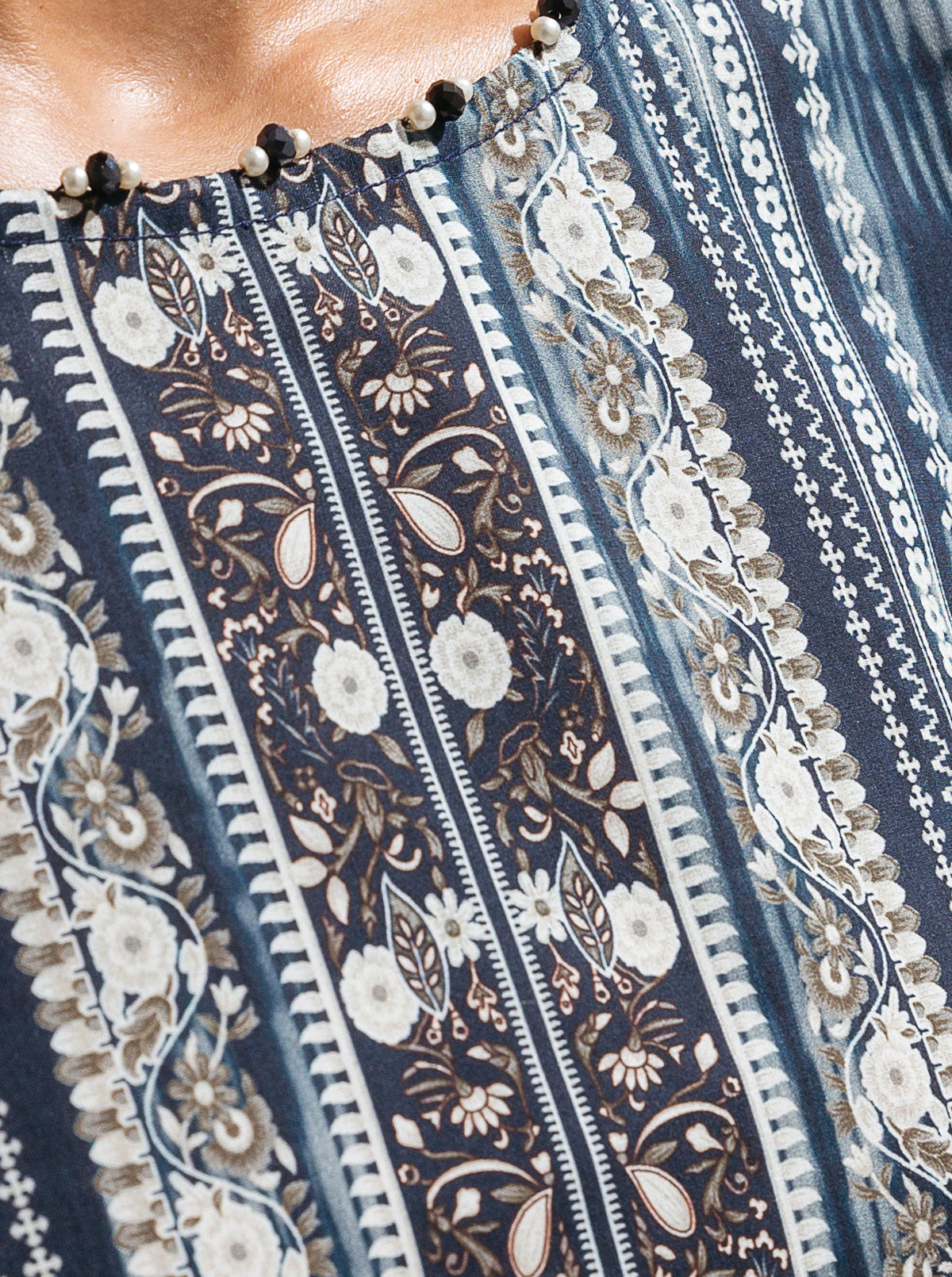 1 PIECE - PRINTED LAWN SHIRT - INDO MARRAKECH MORBAGH SU_23