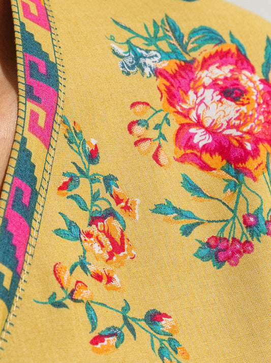 1 PIECE - PRINTED LAWN SHIRT - CEYLON CLOUDS MORBAGH SU_23