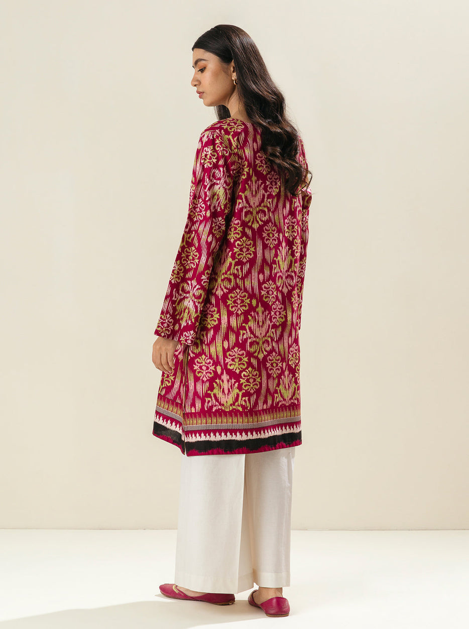 1 PIECE - PRINTED LAWN SHIRT - LOVEBIRDS NEST MORBAGH SU_23