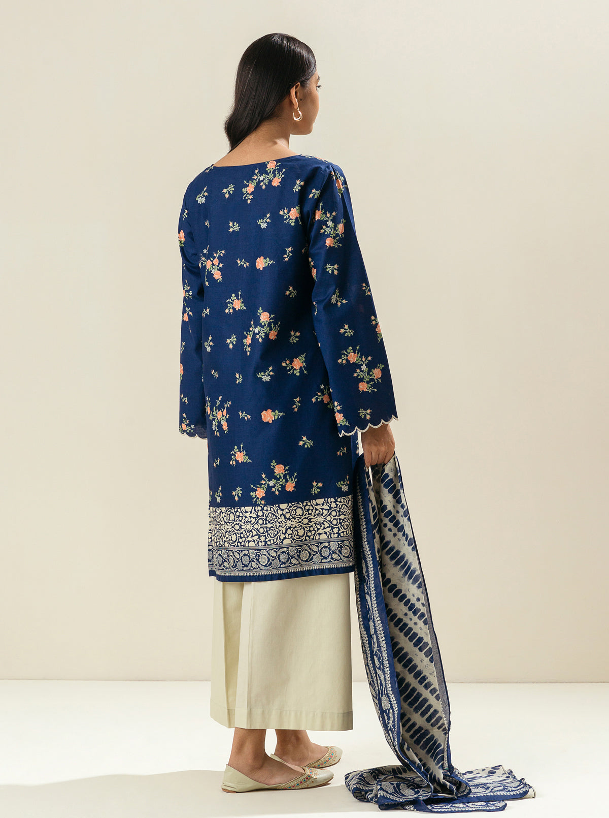 2 PIECE - EMBROIDERED LAWN SUIT - BLUEBERRY CRUSH MORBAGH SU_23
