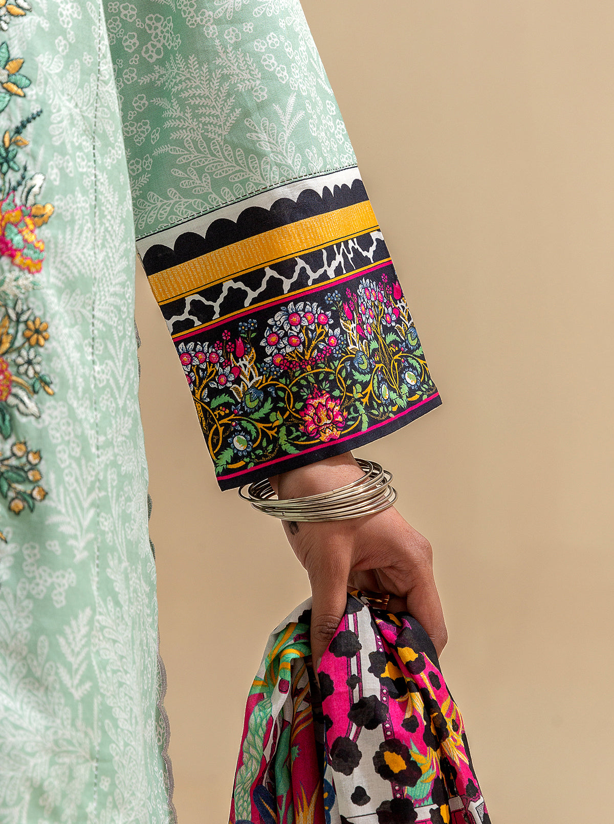 2 PIECE EMBROIDERED LAWN SUIT-DUSTY VIRIDIAN BT-MORBAGH SU_24