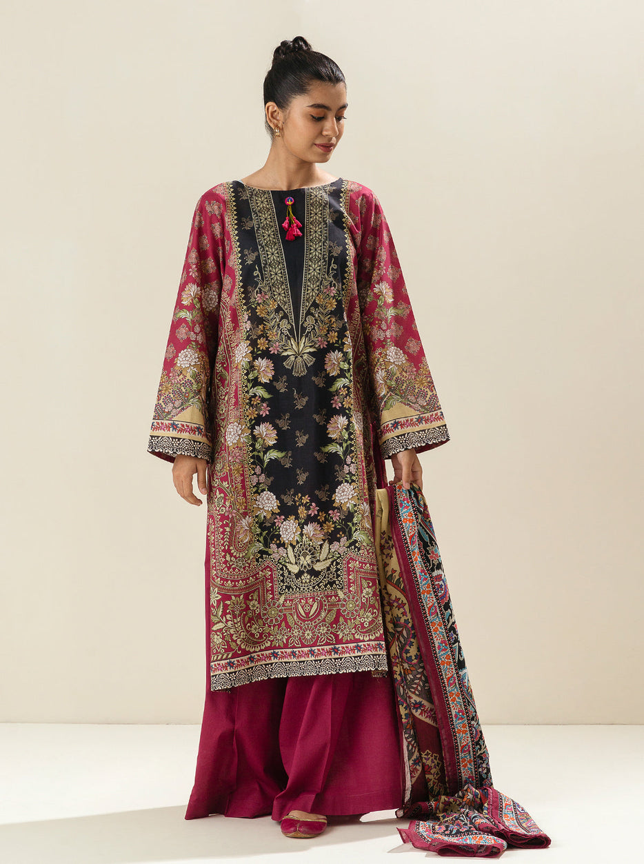 3 PIECE - PRINTED LAWN SUIT - GARDEN VALUE MORBAGH SU_23