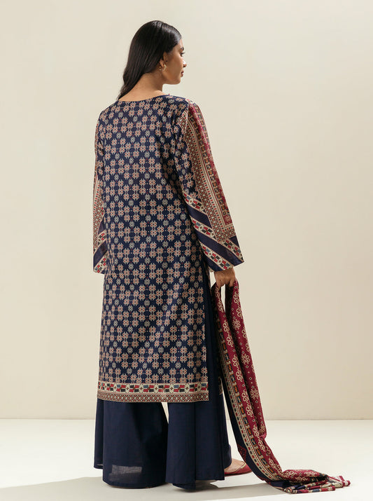 3 PIECE - PRINTED LAWN SUIT - TRIBAL FEST MORBAGH SU_23