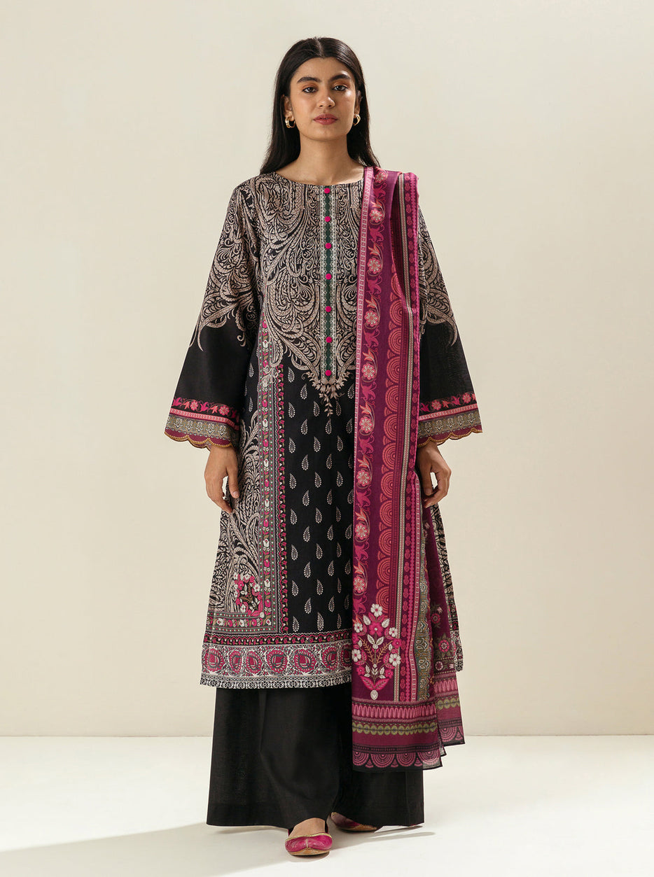 3 PIECE - PRINTED LAWN SUIT - LUXURY JEWEL MORBAGH SU_23