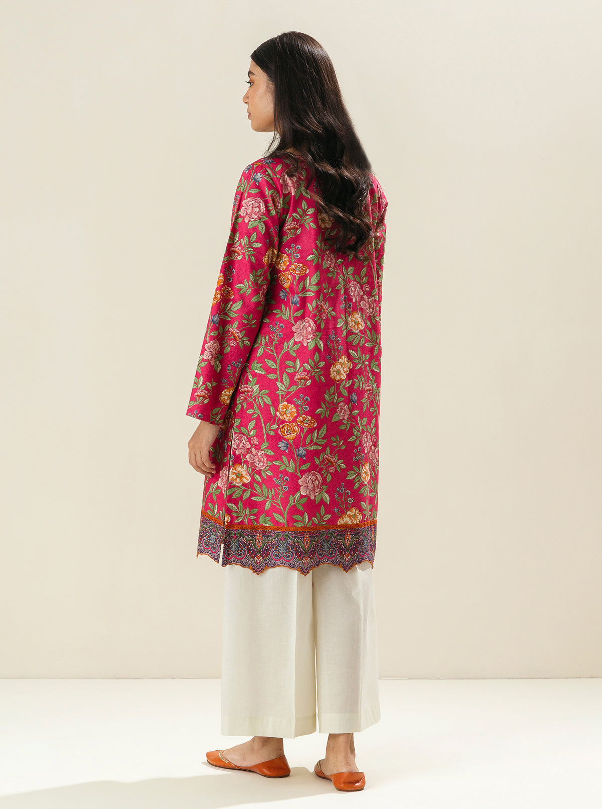 1 PIECE - PRINTED LAWN SHIRT - MELTED INCANDESCENCE MORBAGH SU_23