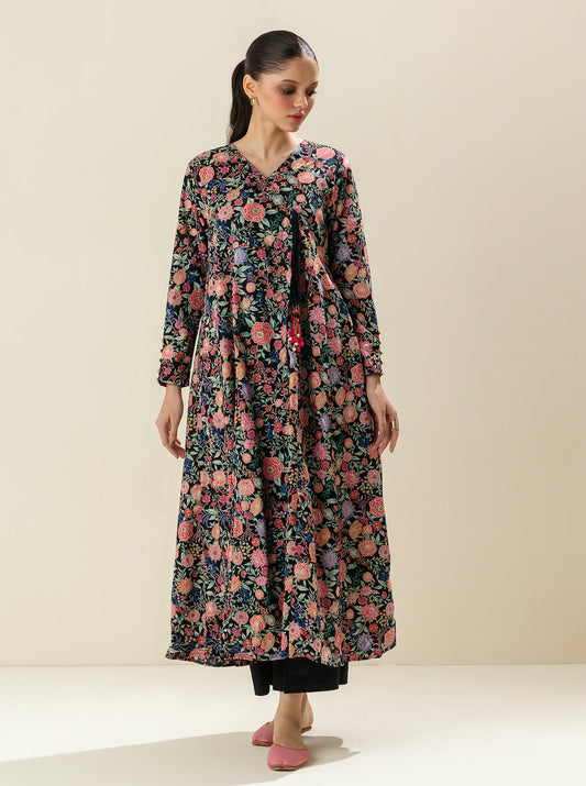 1 PIECE - PRINTED LAWN SHIRT - FLORAL UNIVERSE MORBAGH SU_23