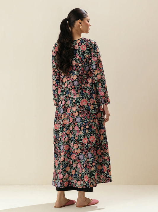 1 PIECE - PRINTED LAWN SHIRT - FLORAL UNIVERSE MORBAGH SU_23