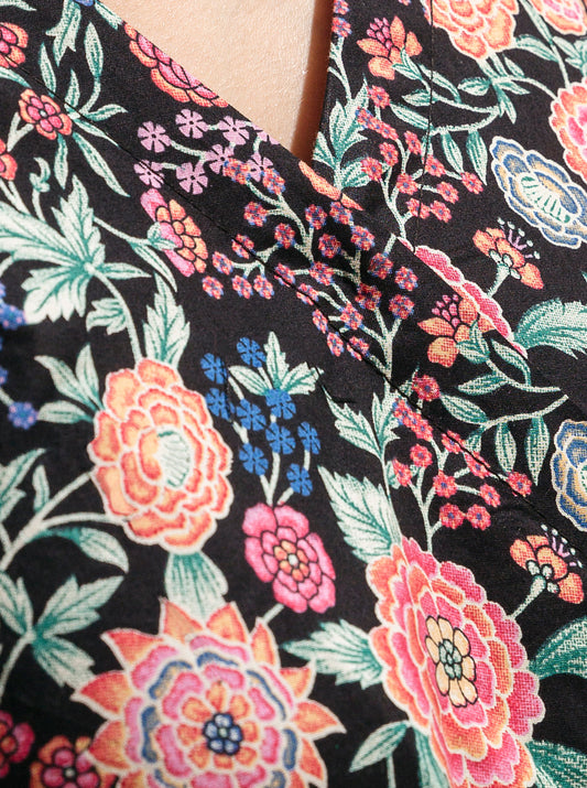 1 PIECE - PRINTED LAWN SHIRT - FLORAL UNIVERSE MORBAGH SU_23