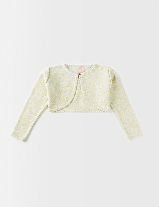 BEIGE SHIMMERY SHRUG