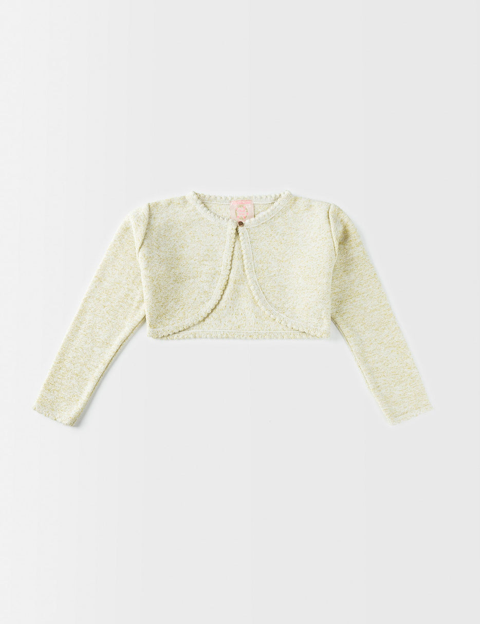 BEIGE SHIMMERY SHRUG