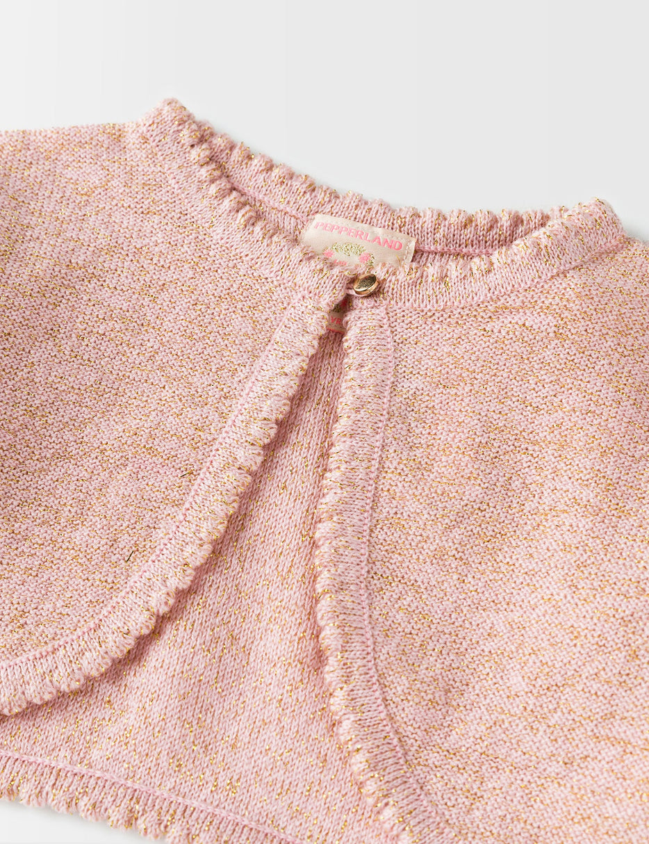 PINK SHIMMERY SHRUG