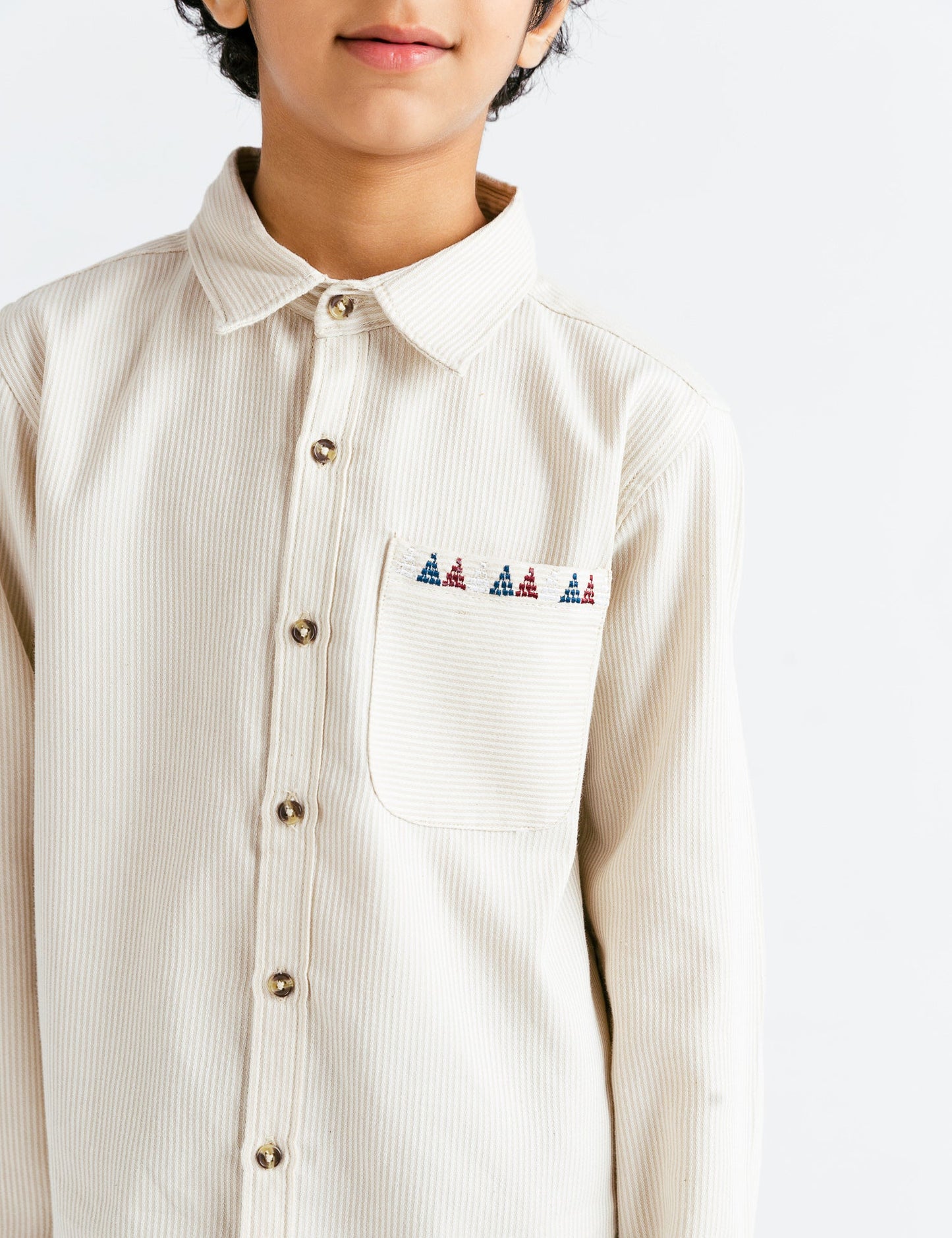 BUTTON DOWN STRIPED SHIRT