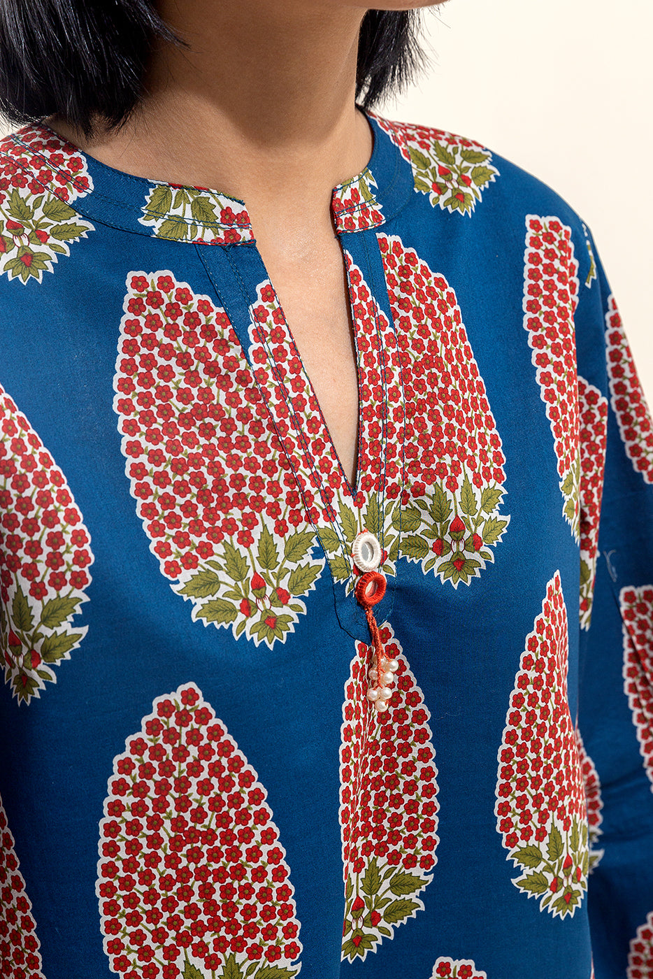 2 PIECE PRINTED LAWN SUIT-MIDNIGHT FERN (UNSTITCHED)