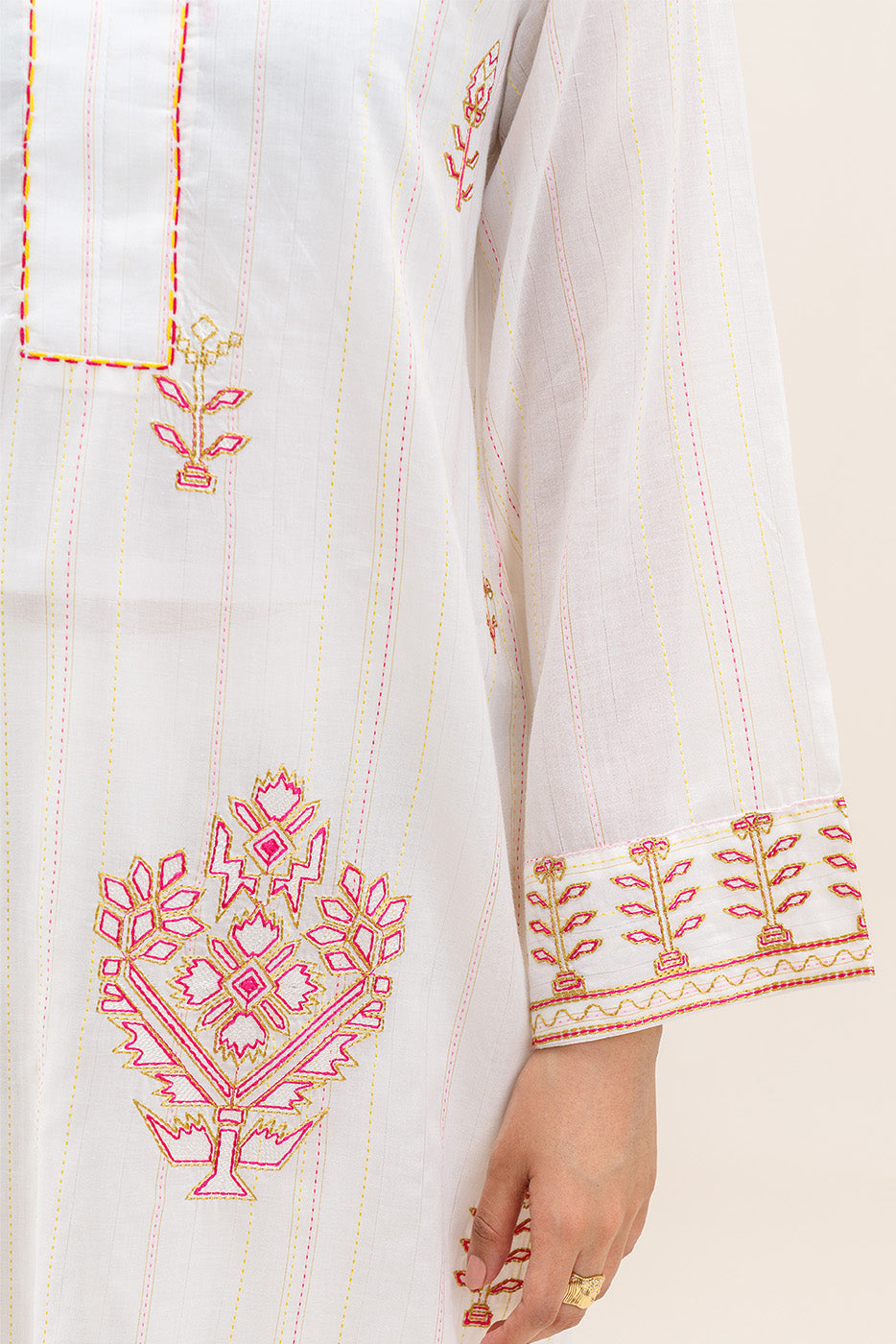 EMBROIDERED DORIA SHIRT (PRET)