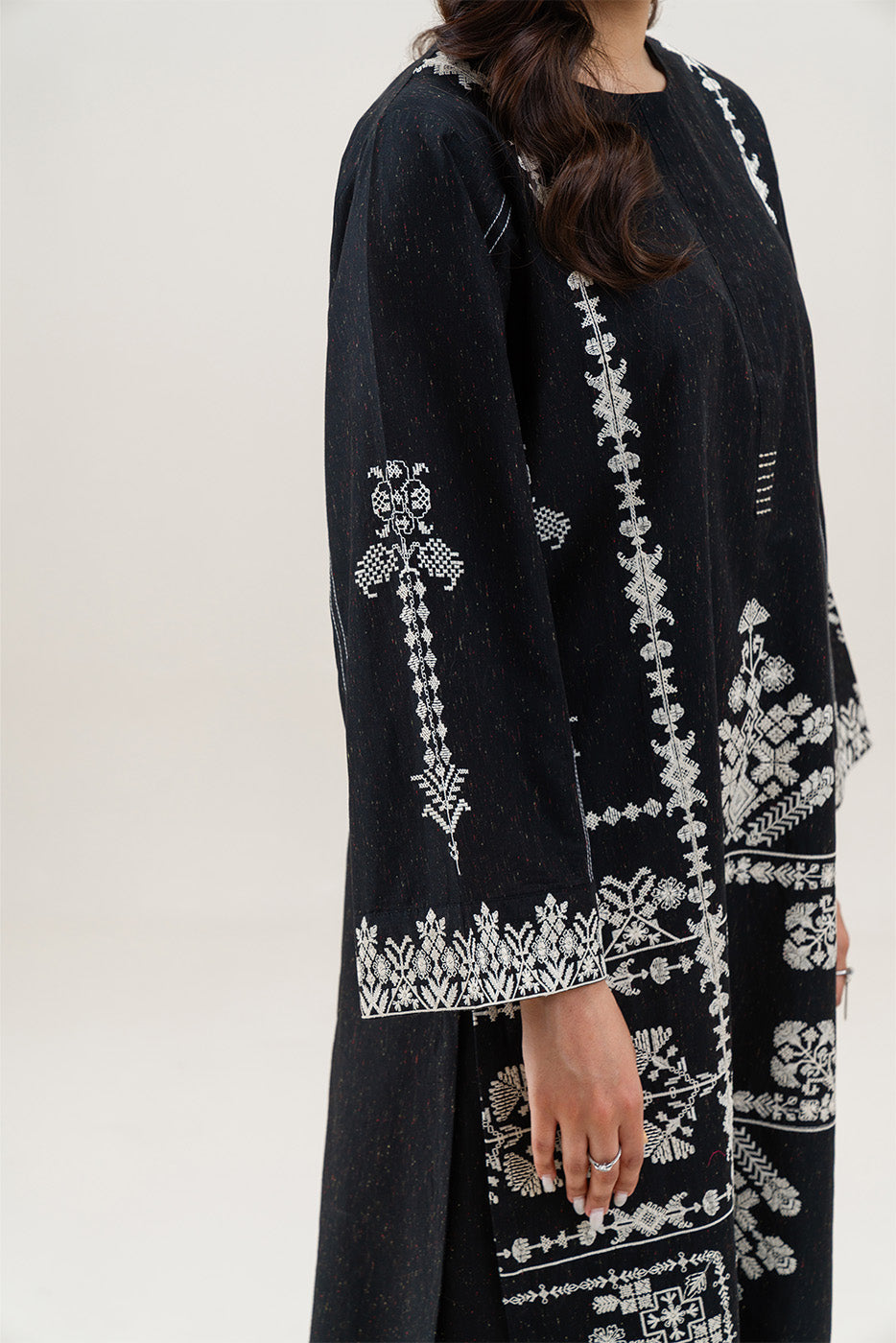 2 PIECE EMBROIDERED MULTI NEPS SUIT (PRET)