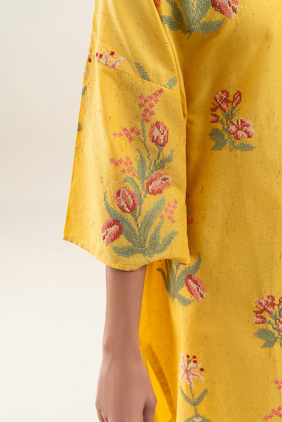 2 PIECE EMBROIDERED MULTI NEPS SUIT (PRET)