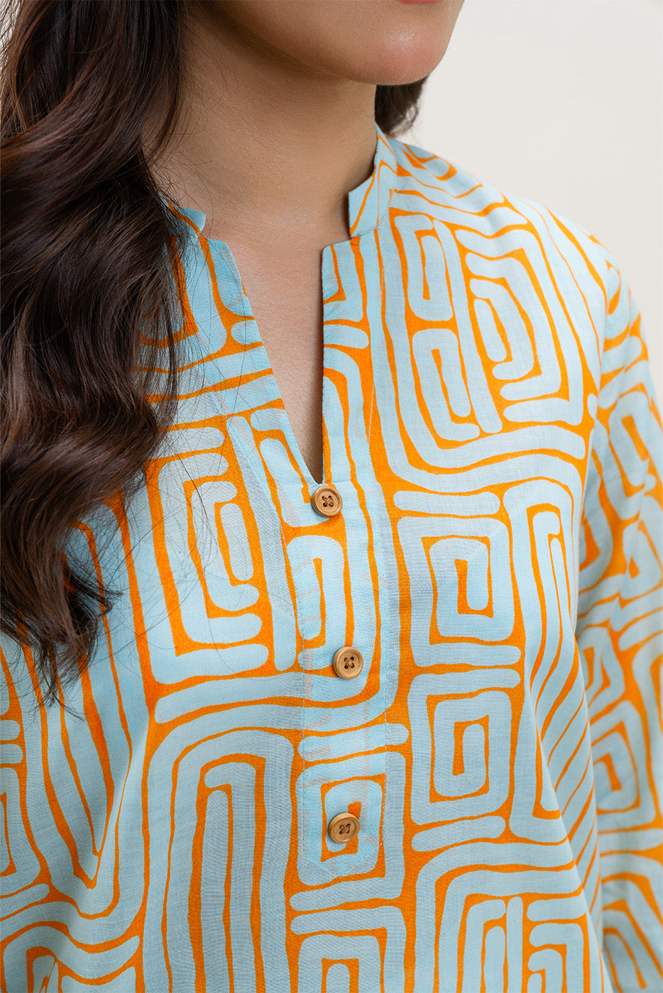PRINTED LAWN SHIRT (PRET)