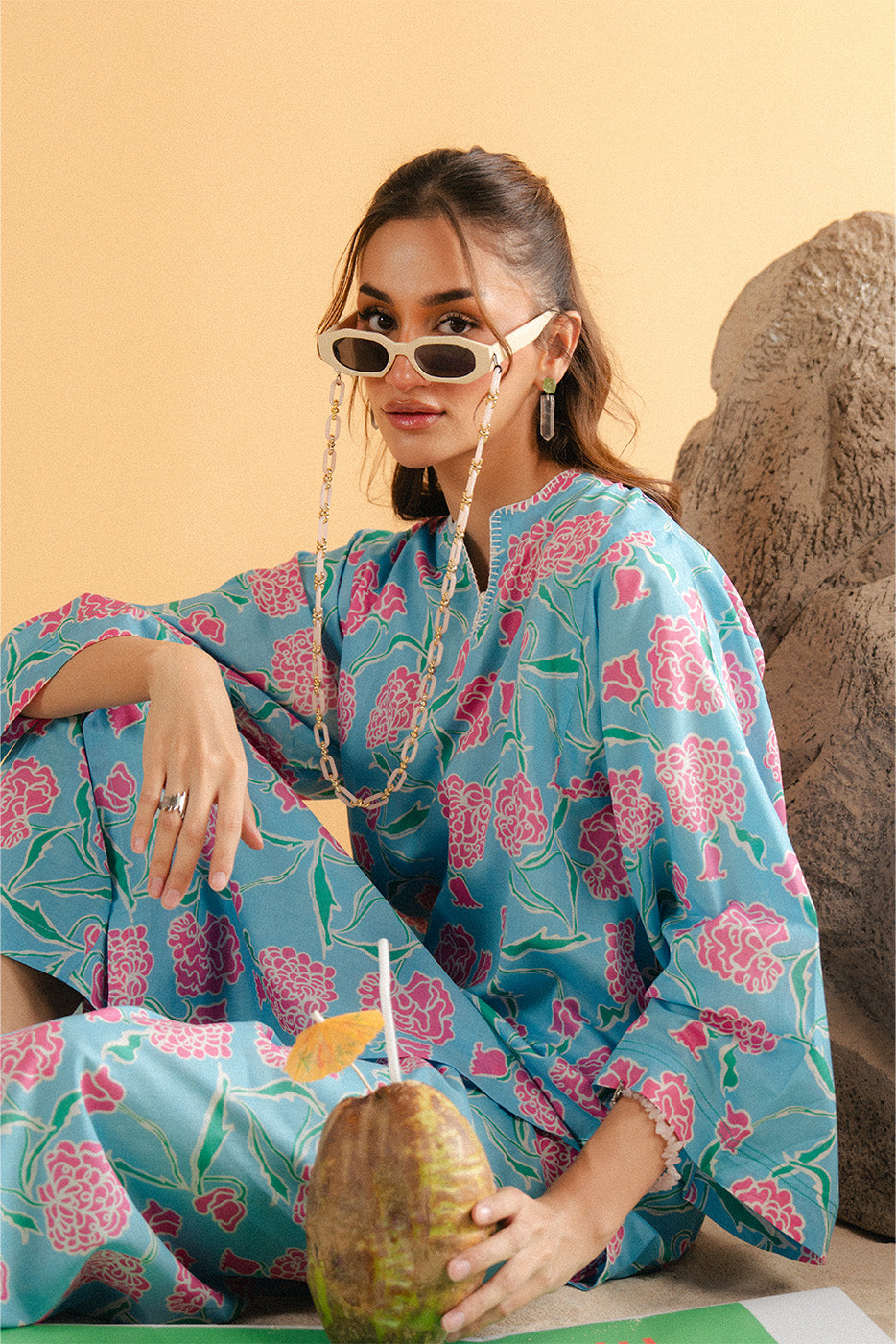 2 PIECE PRINTED LAWN SUIT (PRET)