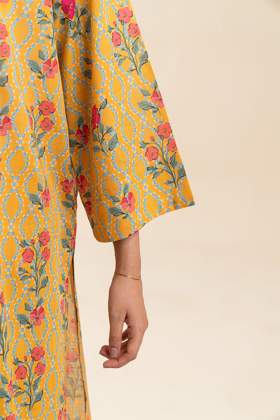 PRINTED TWO WAY SLUB SHIRT (PRET)
