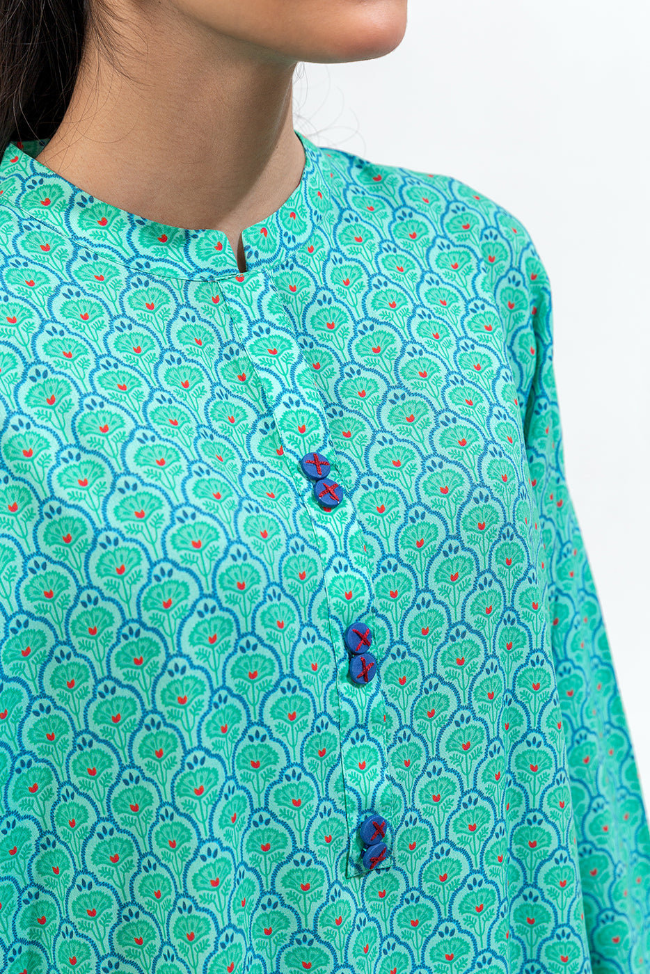 PRINTED VISCOSE SHIRT (PRET)