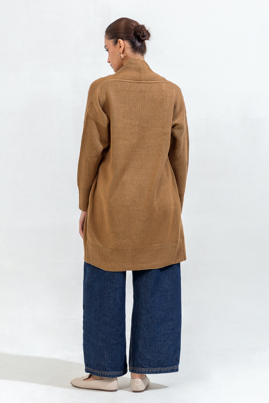 LONG KNITTED SHRUG