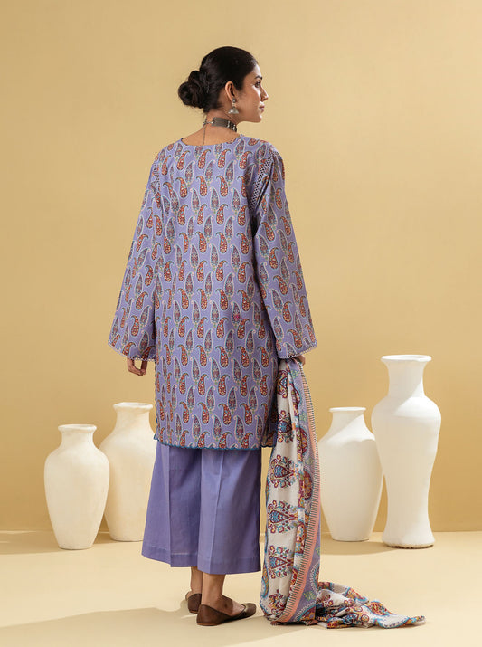 3 PIECE - PRINTED LAWN SUIT - NOSTALGIA MORBAGH SU_22