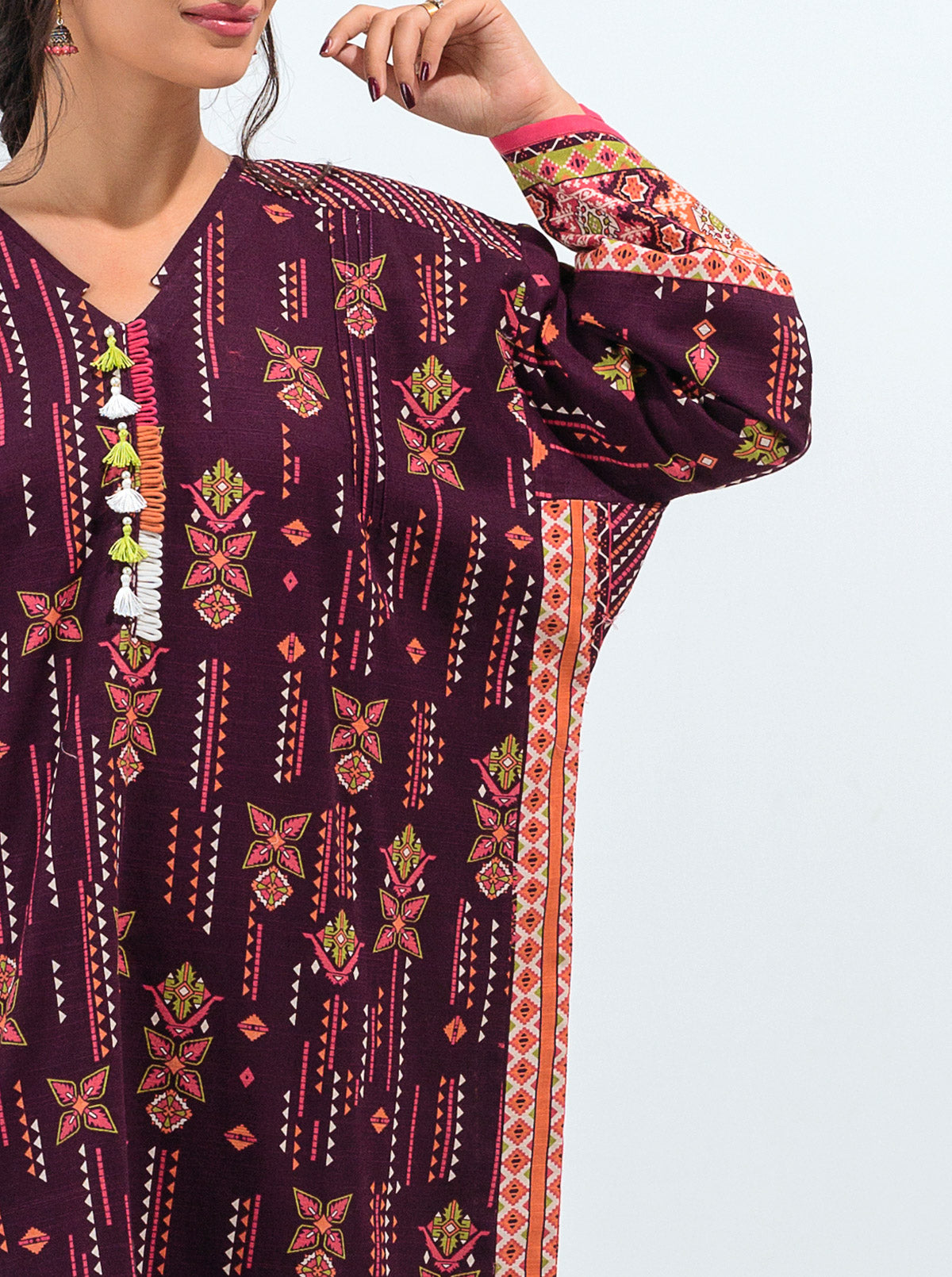2 PIECE - PRINTED KHADDAR SUIT - ELEGANT GLEAM MORBAGH WN_21