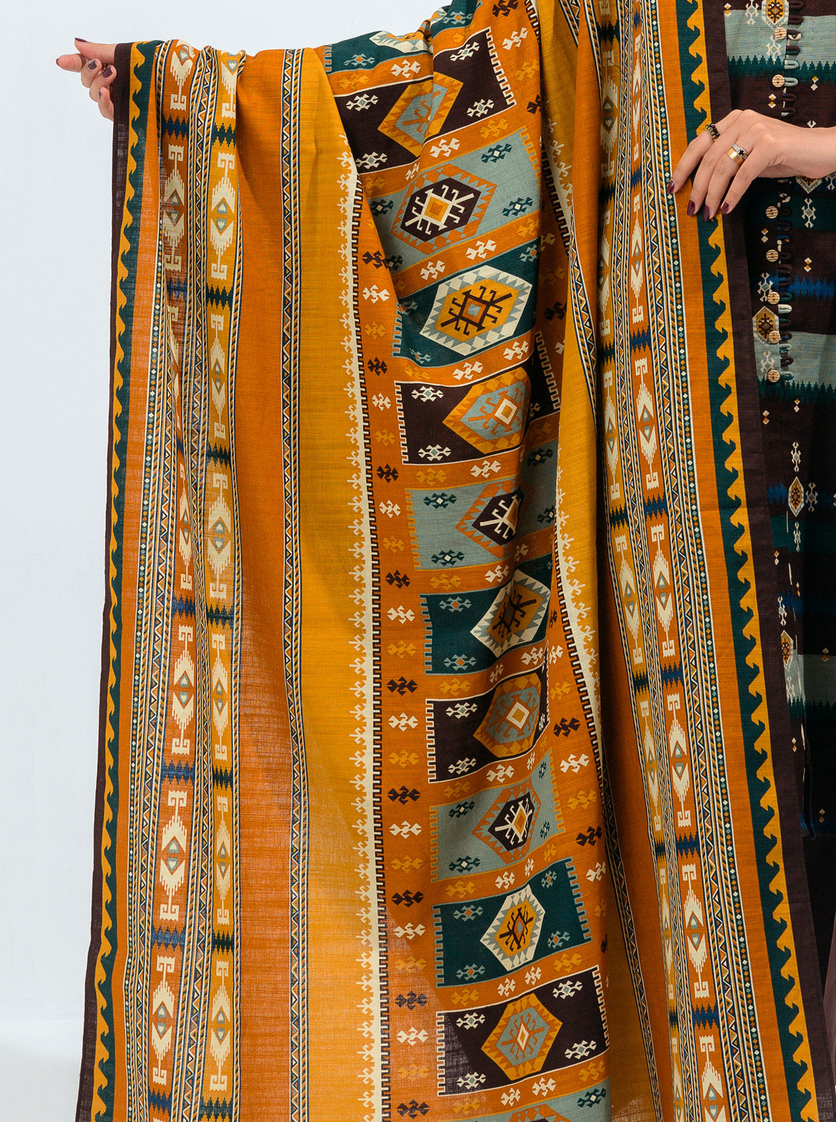 3 PIECE - PRINTED KHADDAR SUIT - ALLURING CHARM MORBAGH WN_21