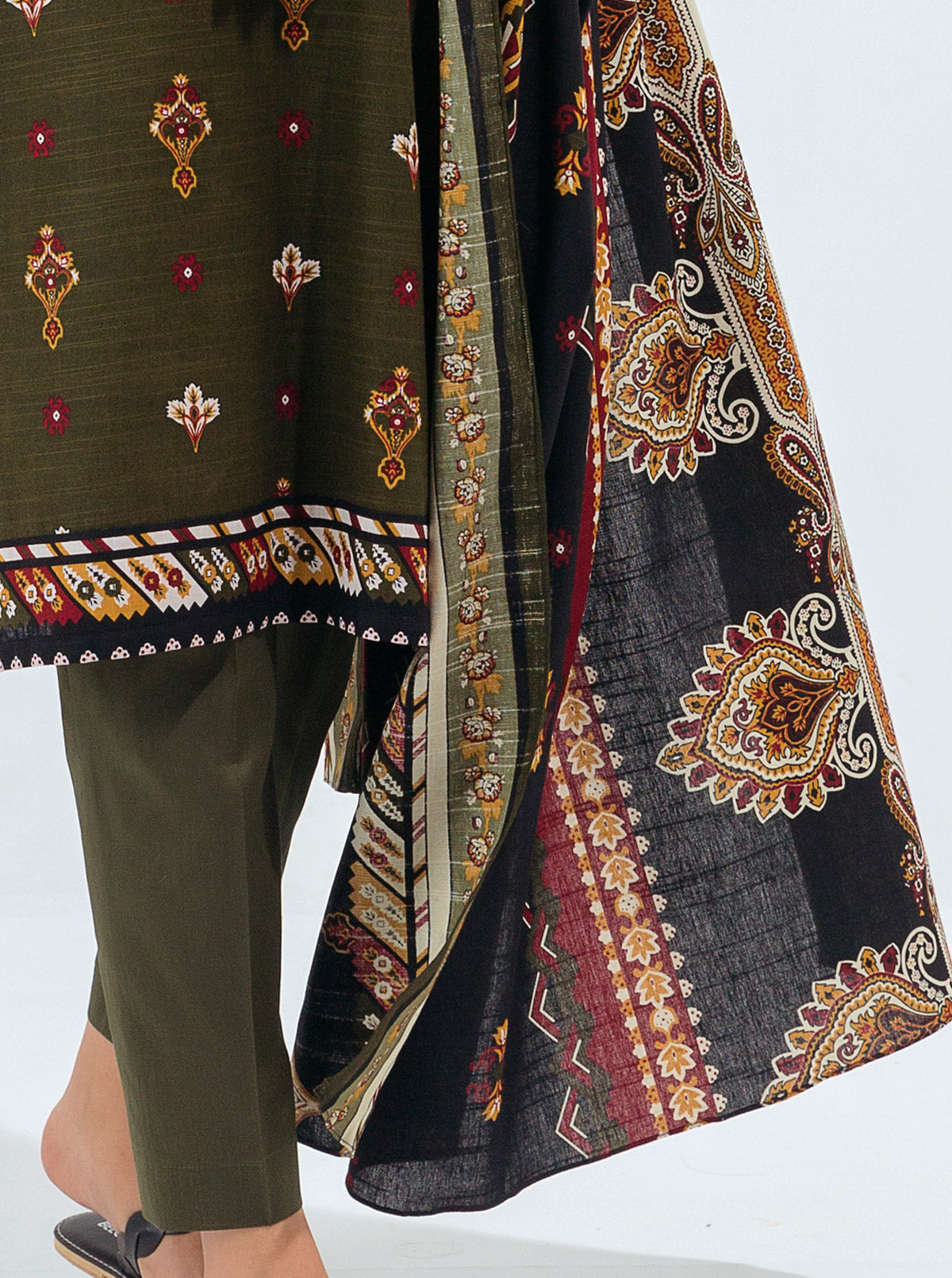 3 PIECE - PRINTED KHADDAR SUIT - JEWEL TRIBE MORBAGH WN_21