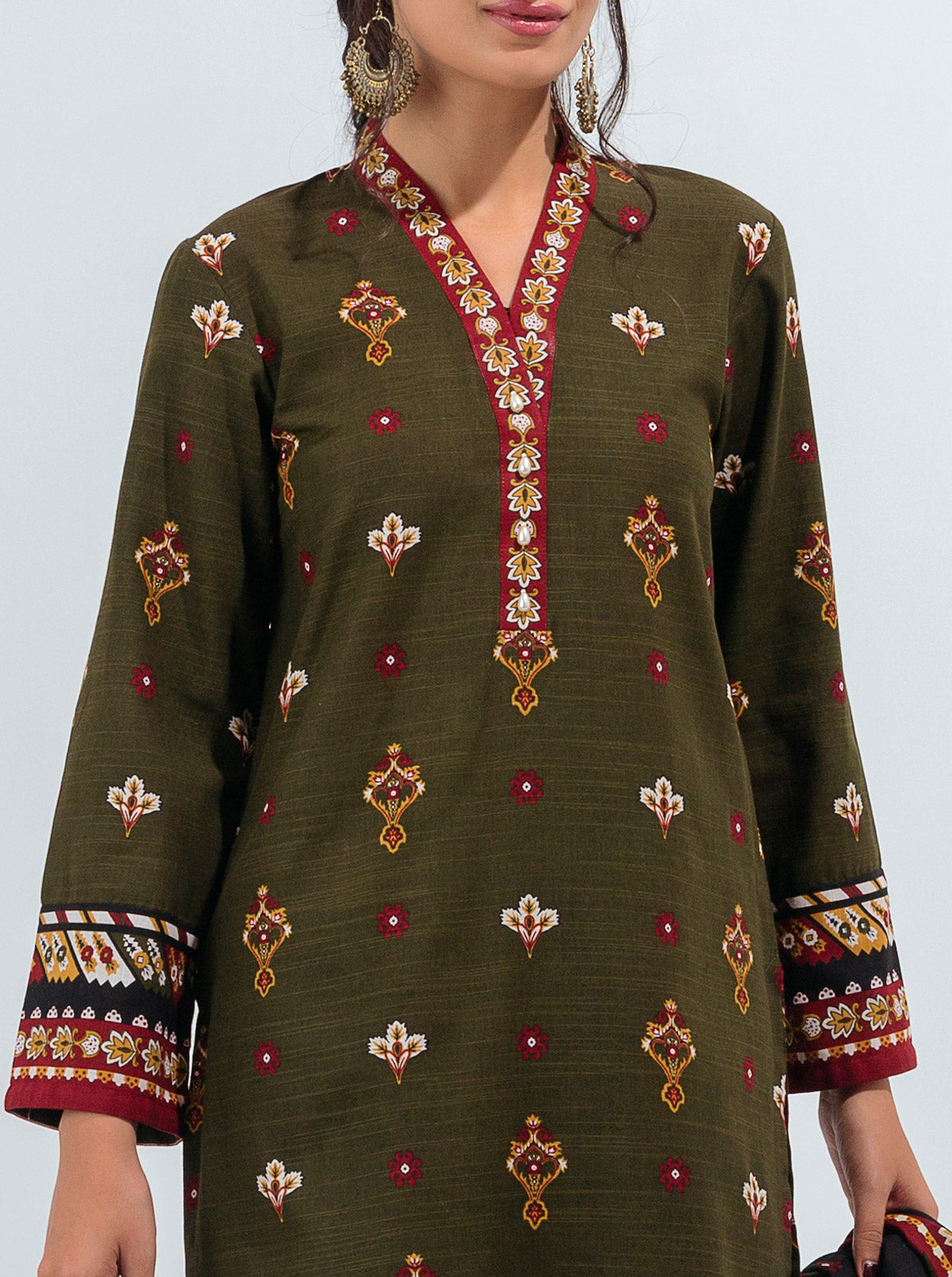 3 PIECE - PRINTED KHADDAR SUIT - JEWEL TRIBE MORBAGH WN_21