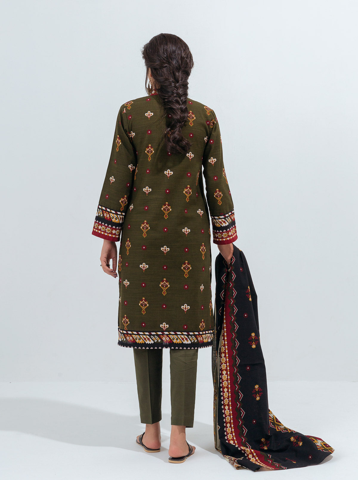 3 PIECE - PRINTED KHADDAR SUIT - JEWEL TRIBE MORBAGH WN_21