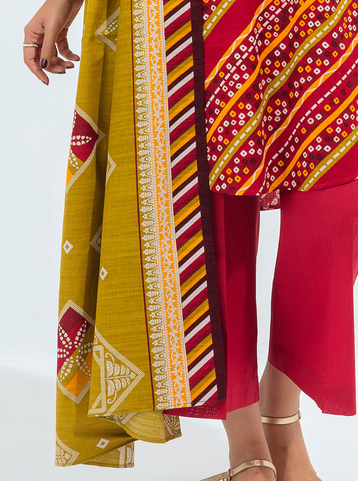 3 PIECE - PRINTED KHADDAR SUIT - FUSION FEST MORBAGH WN_21