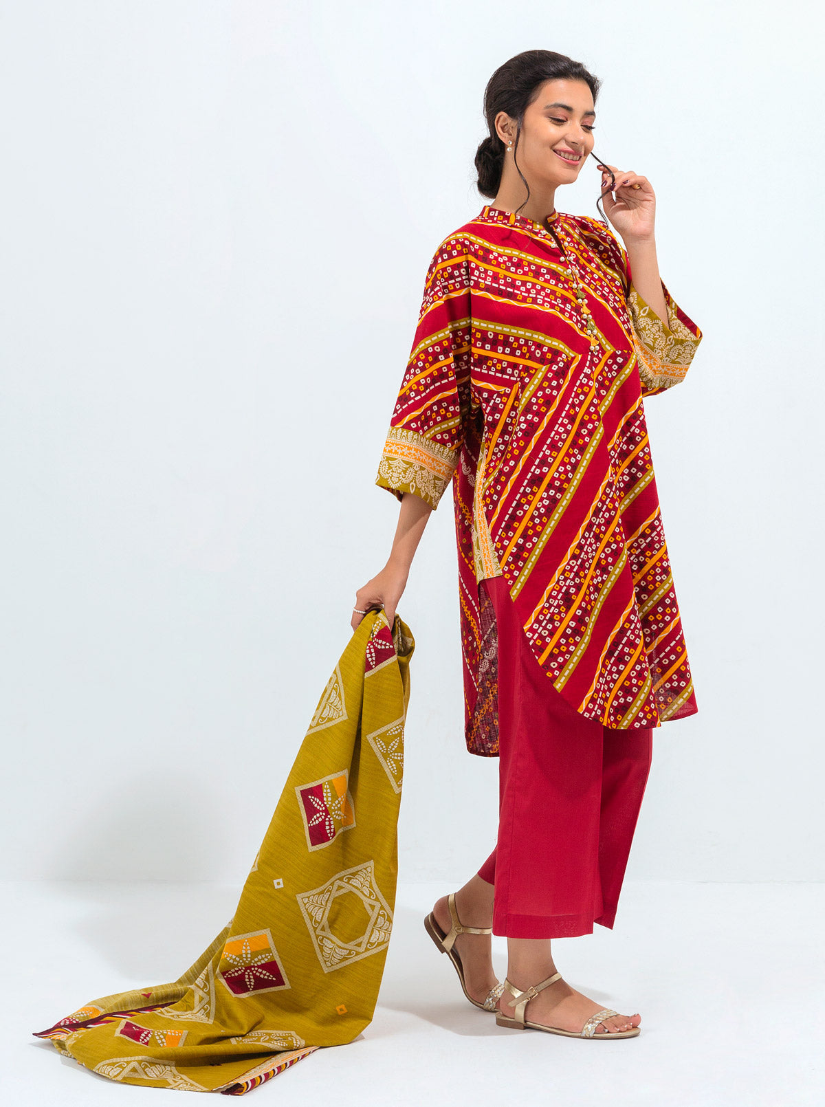 3 PIECE - PRINTED KHADDAR SUIT - FUSION FEST MORBAGH WN_21