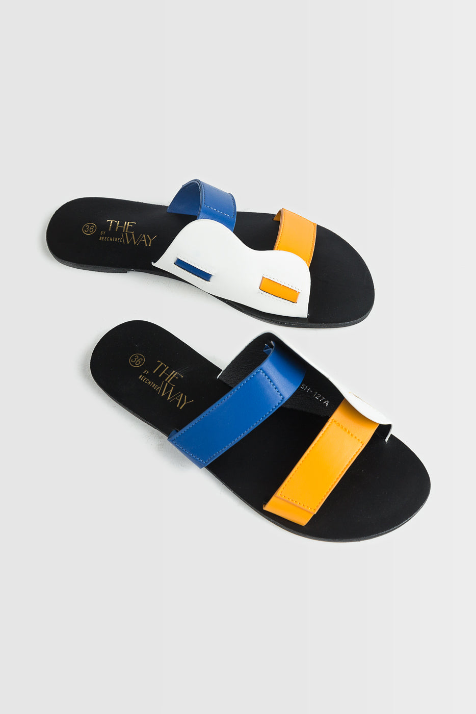 COLOR BLOCK SLIP-ONS