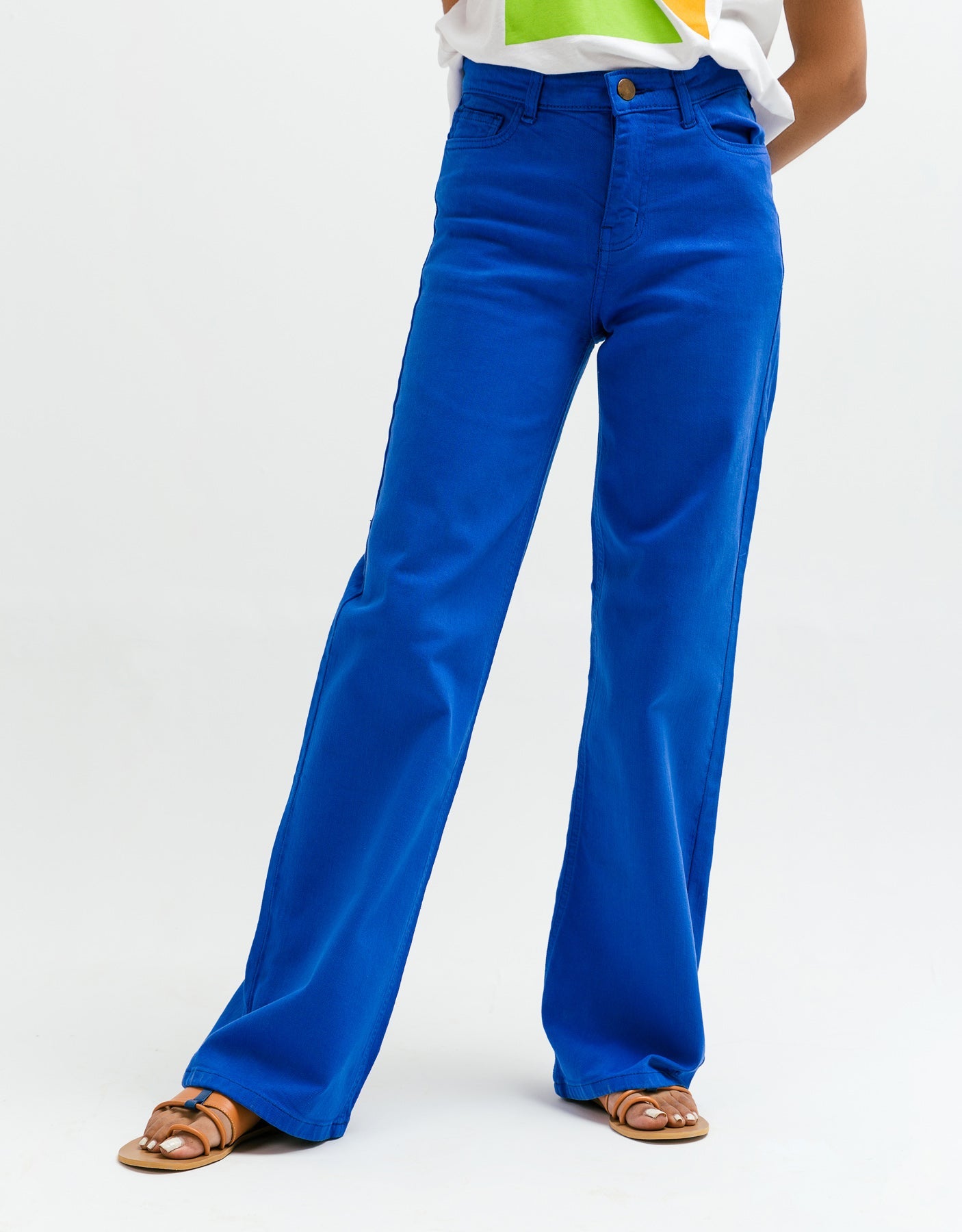 Royal Blue Wide Legged Denim