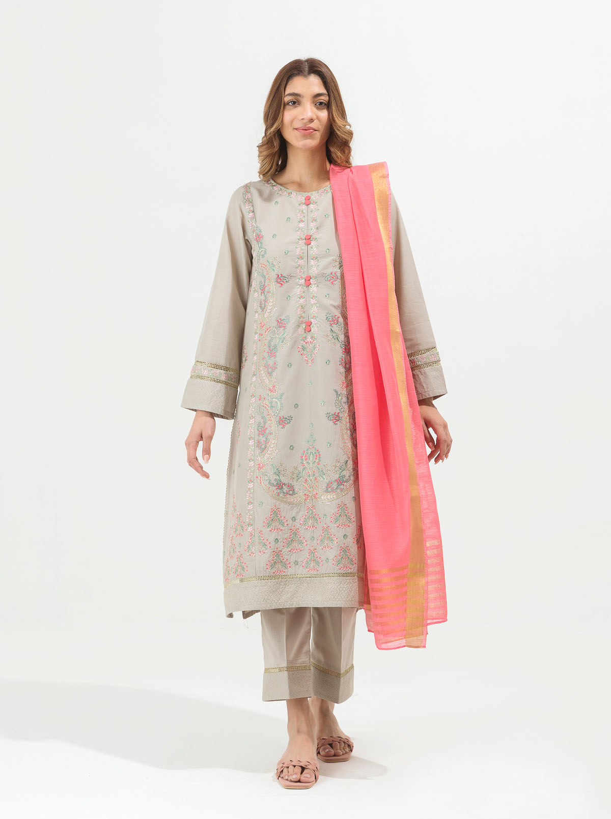 Divine Dream-Embroidered-3P (UNSTITCHED)