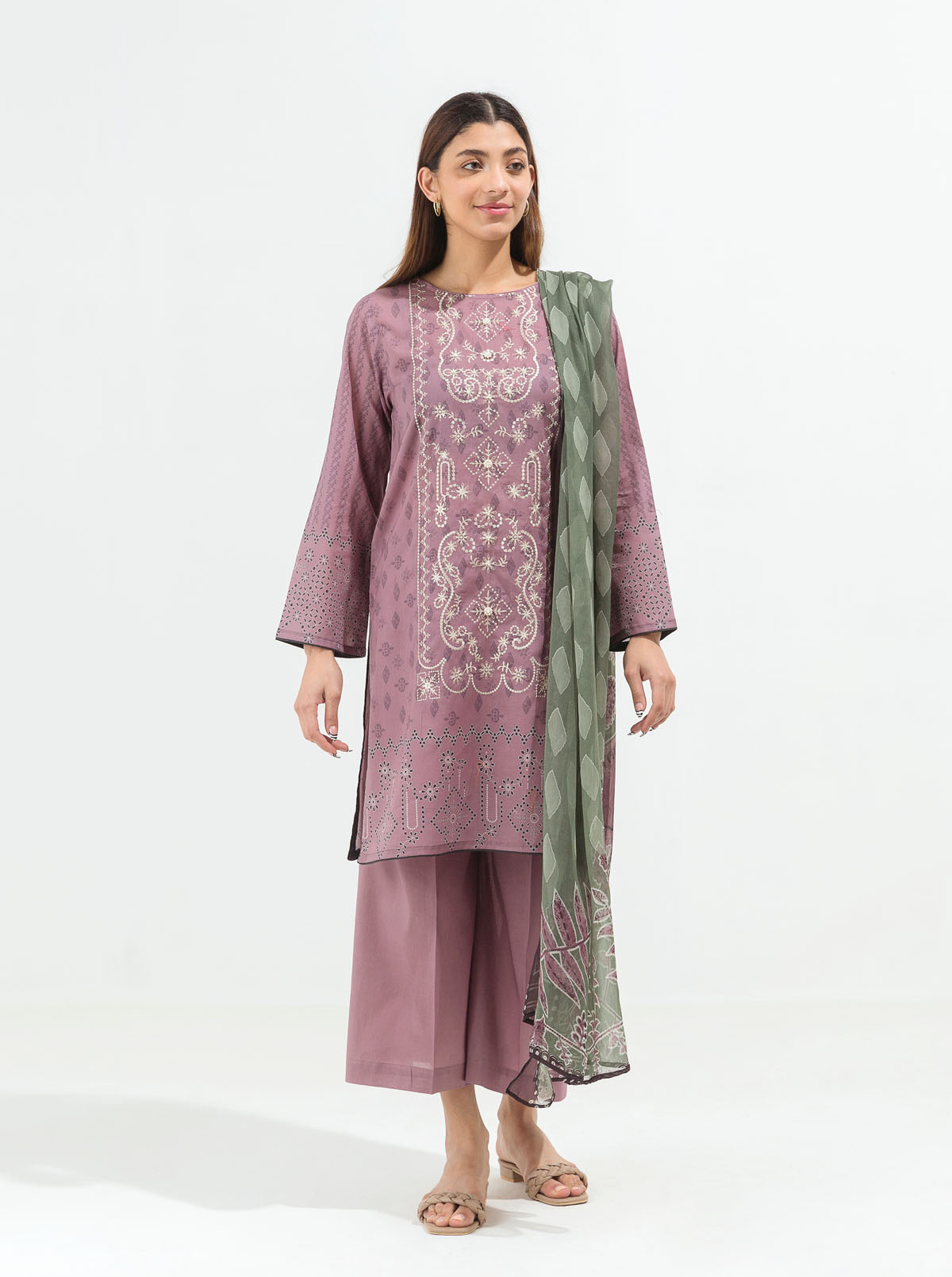 Mauve Jewel-Printed-3P