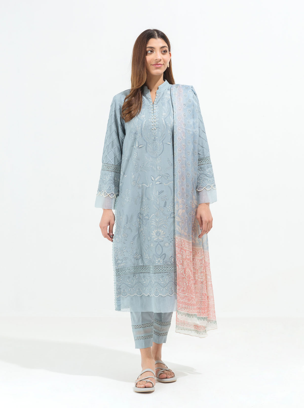 Misty Haze-Embroidered-3P (UNSTITCHED)