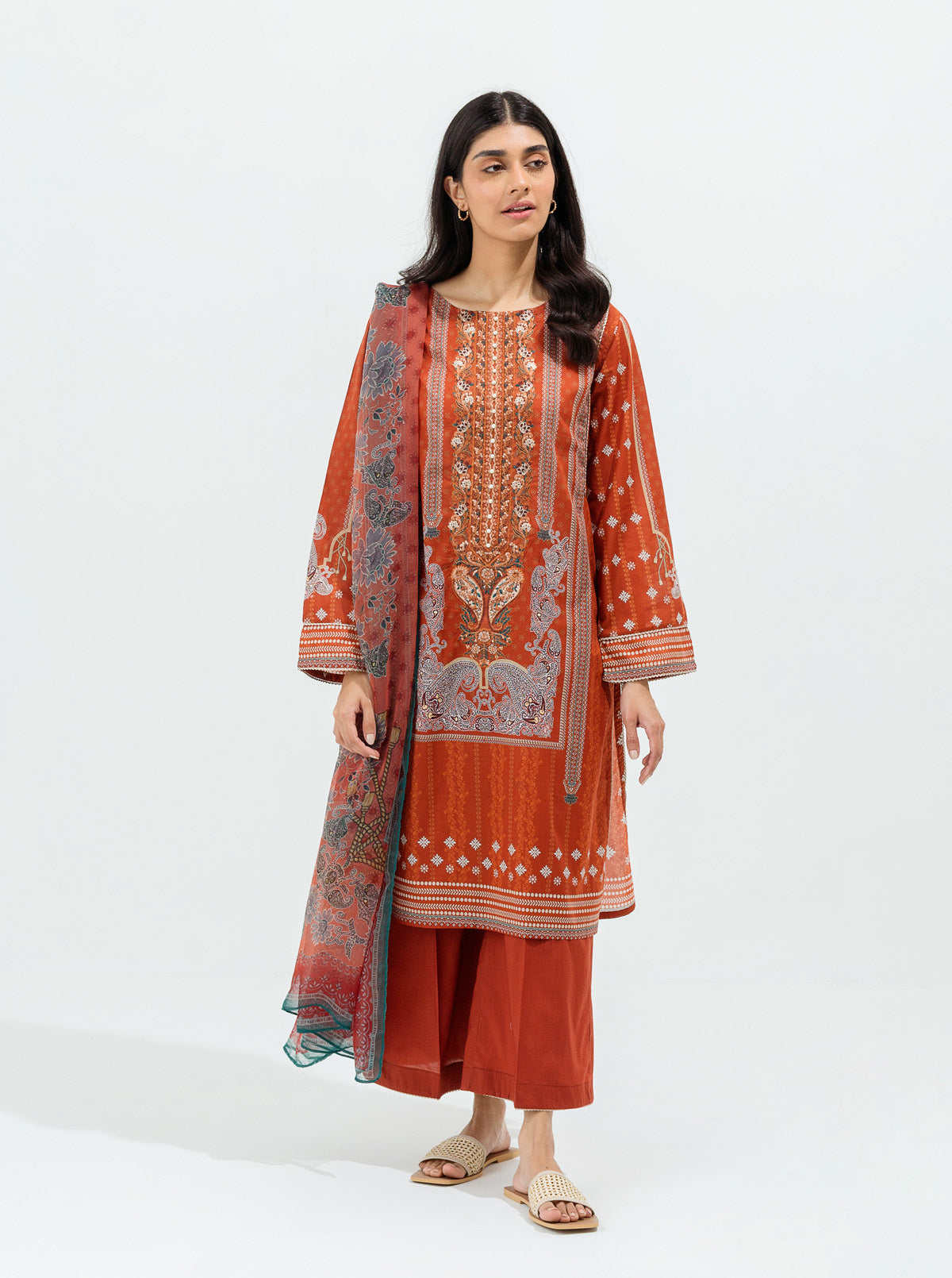 Oriental Gypsy-Embroidered-3P (UNSTITCHED)