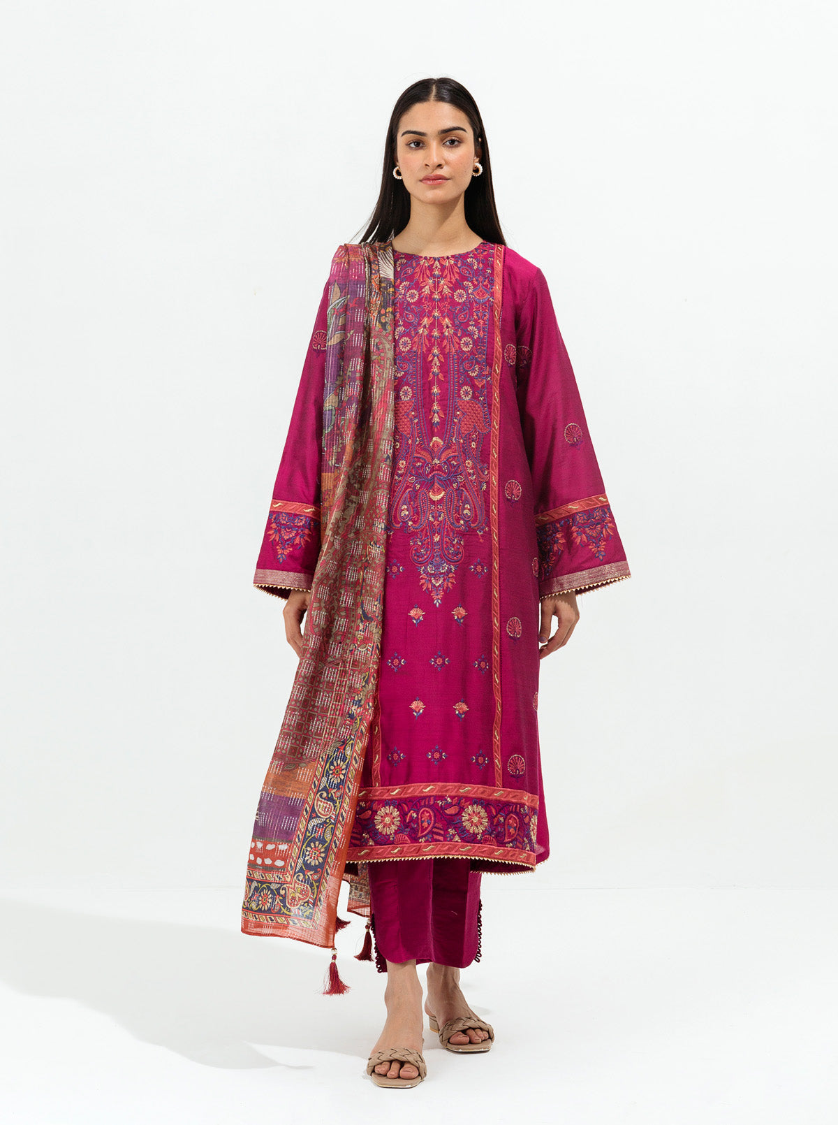 Festival Fuschsia-Embroidered-3P