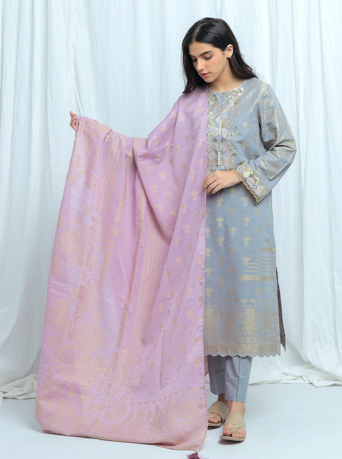 ORCHID PNK-EMBROIDERED-2P