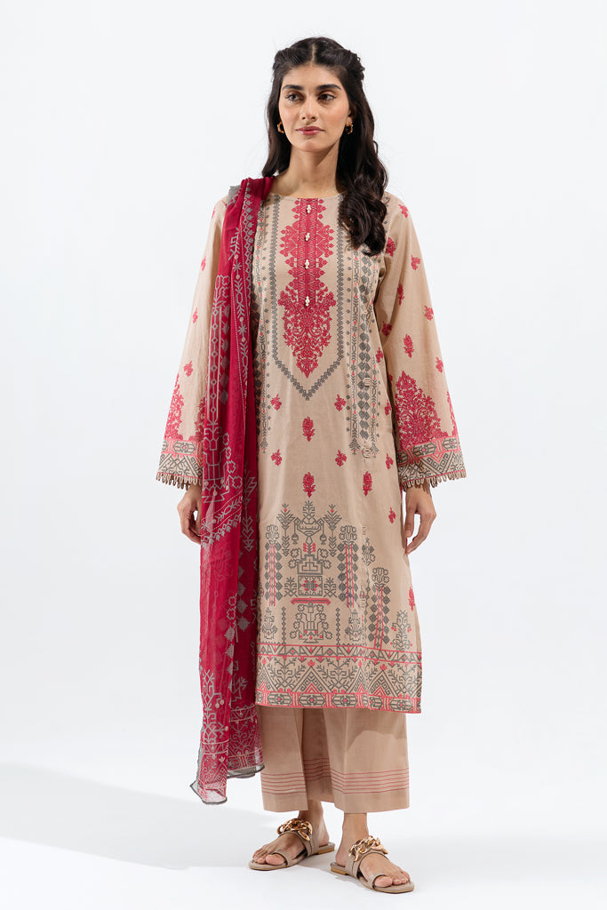 Dusky Beige-Printed-2P